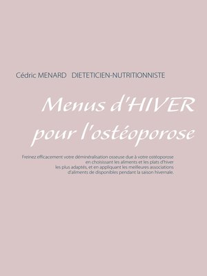 cover image of Menus d'hiver pour l'ostéoporose